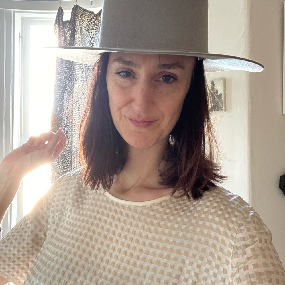 GIGI PIP Gray Wide-Brim dahlia grey boat hat - Picture 4 of 9